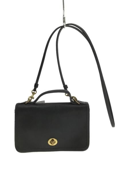 COACH オールドコーチ　ハンドバッグ 2way フラップ レザー ブラック COACH(コーチ) / ショルダーバッグ/レザー/ブラック/9924/2WAY