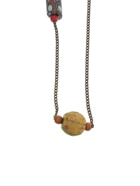 HENRY CUIR アンリークイール　レザー琥珀なネックレス　2本セット HENRY CUIR アンリークイール レザー琥珀なネックレス 2本セット