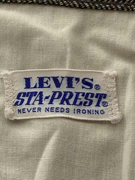 70s リーバイス スタプレ パンツ bigE ヘリンボーン ブラック ホワイト