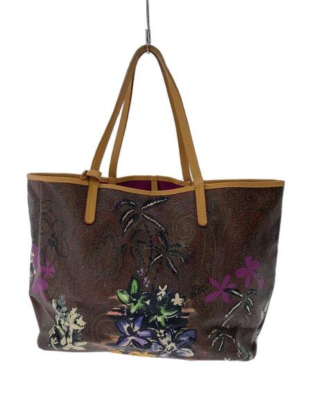 ETRO】 花柄トートバッグ 紫