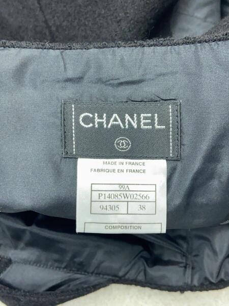 CHANEL(シャネル) / ビスチェ/内側シルク/ベスト/38/ウール/BLK | 古着  