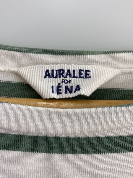 AURALEE(オーラリー) / 長袖Tシャツ/4/コットン/GRN/ボーダー 