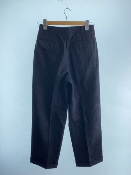 COMME des GARCONS HOMME / AD表記無し/2タックスラックスパンツ/S/ウール/ブラック/総柄/HS-05005S COMME des GARCONS HOMME(コムデギャルソンオム) / AD表記無し/2タック