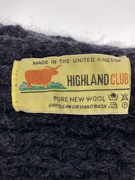 HIGH LAND CLUB(ハイランドクラブ) / マフラー/ウール/BLK/無地/メンズ