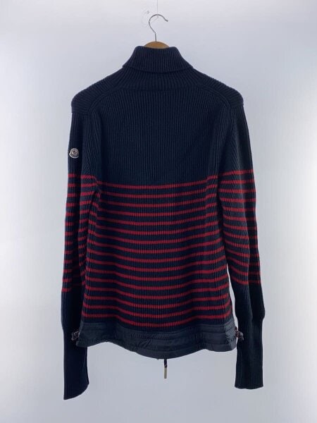MONCLER / ニット・セーター(厚手)/L/ウール/NVY/ボーダー/C20919201800 9799M MONCLER(モンクレール) / ニット・セーター(厚手)/L/ウール/NVY