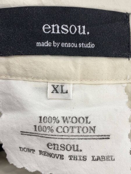 ensou. / スラックスパンツ/XL/ウール/NVY/ストライプ ensou.(エンソウ) / スラックスパンツ/XL/ウール/NVY/ストライプ