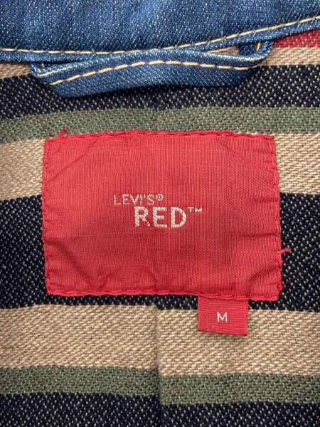 LEVI'S RED リーバイスレッド 袖レザーGジャン M ☆検ルイスレザーBIGE