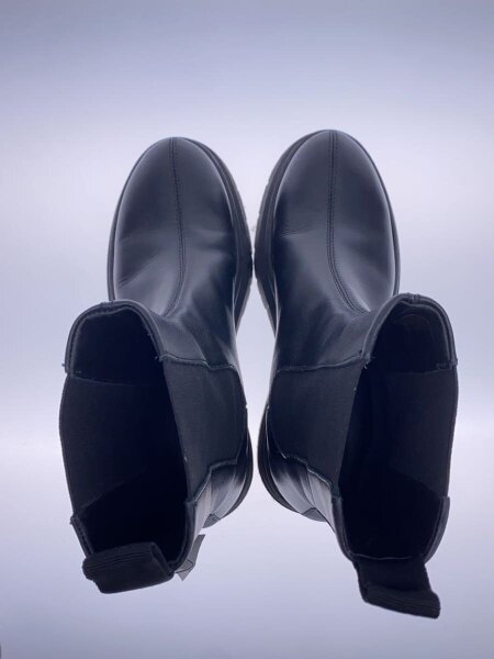 JW ANDERSONブラックレザーサイドゴアブーツ 38