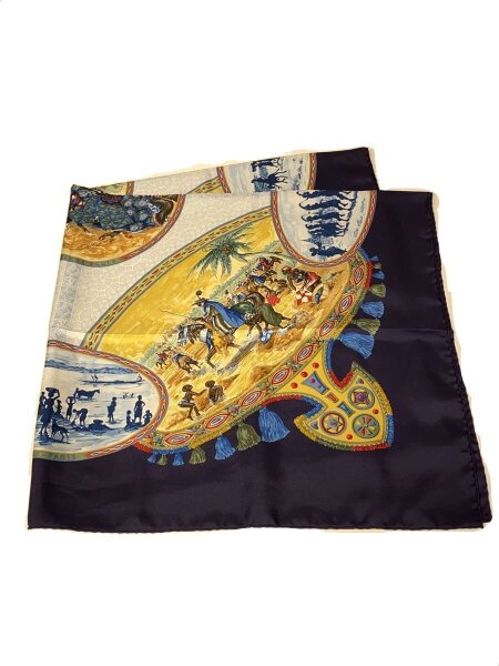 大判スカーフカレ スカーフ hermes 絹 スカーフ ヴィンテージ HERMES
