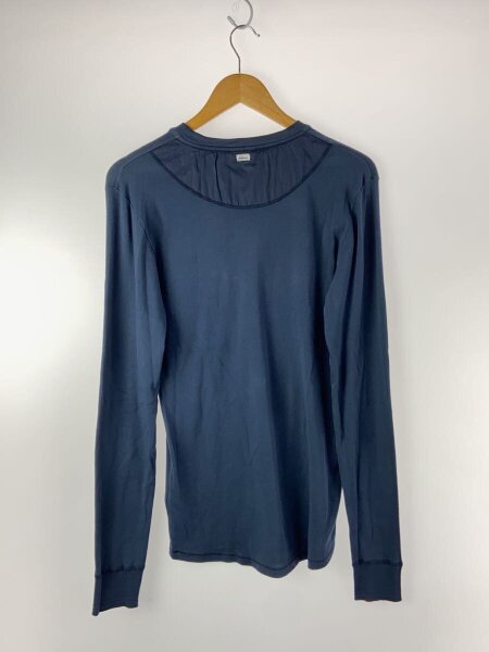 Schiesser シーサー ヘンリーネックカットソー -- コットン ネイビー 古着の販売・通販なら