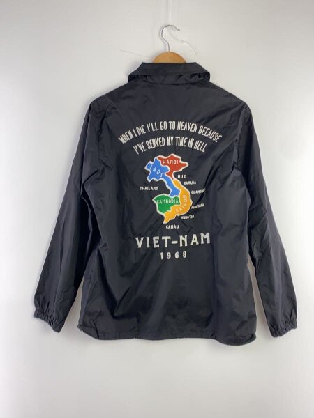 MODISH GAZE ブラック ナイロンジャケット L MODISH GAZE(モディッシュガゼ) &frasl; スーベニアコーチジャケット