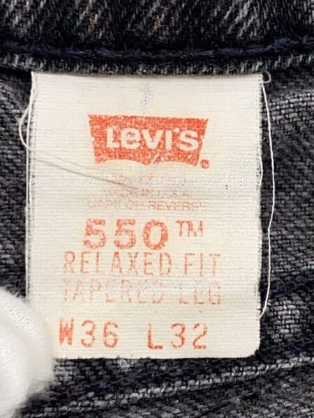 Levi's(リーバイス) / 90s/550/テーパードパンツ/W36 L32/コットン/BLK