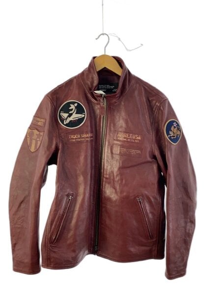 AVIREX(アヴィレックス) / シングルライダースジャケット/XL/羊革/BRD