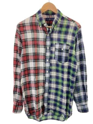 RALPH LAUREN(ラルフローレン) / 長袖シャツ/L/コットン/RED/花柄/90s