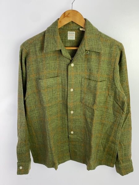 Van Heusen(ヴァンヒューゼン) / 50s/60s/オープンカラー/長袖シャツ/M 
