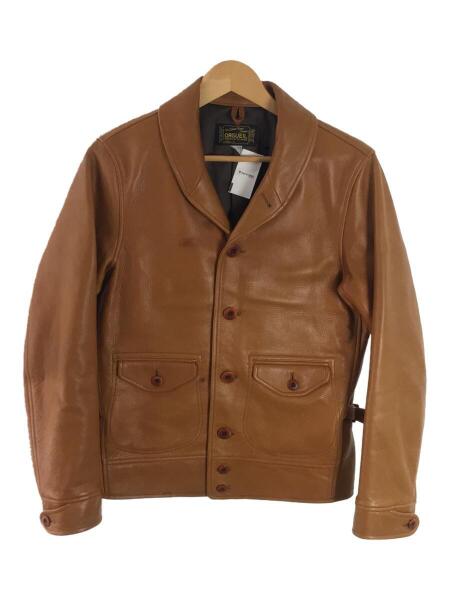 ORGUEIL オルゲイユ Cossack Jacket レザージャケット・ブルゾン 36 牛革 BRW OR-4002B 古着の販売・通販なら