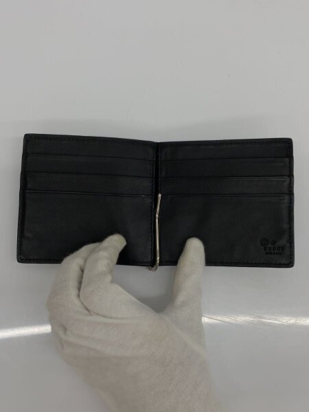 GUCCI(グッチ) / 2つ折り財布/レザー/BLK/総柄/メンズ/544478