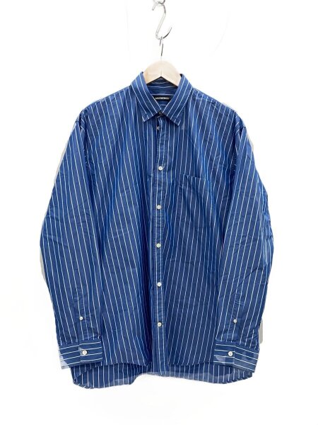 BALENCIAGA(バレンシアガ) / 長袖シャツ/39/コットン/BLU/ストライプ 