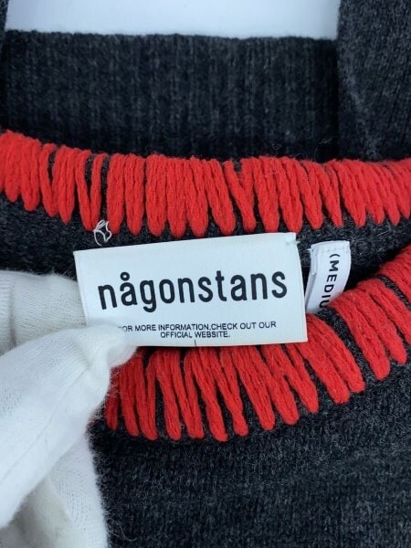 nagonstans(ナゴンスタンス) / hand stich pullover/ニット/薄手/M
