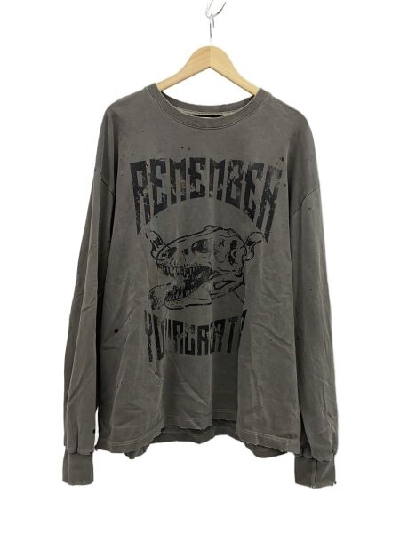 SOMEIT(サミット) / 長袖Tシャツ/M/コットン/GRY/無地/匂い有 | 古着の 