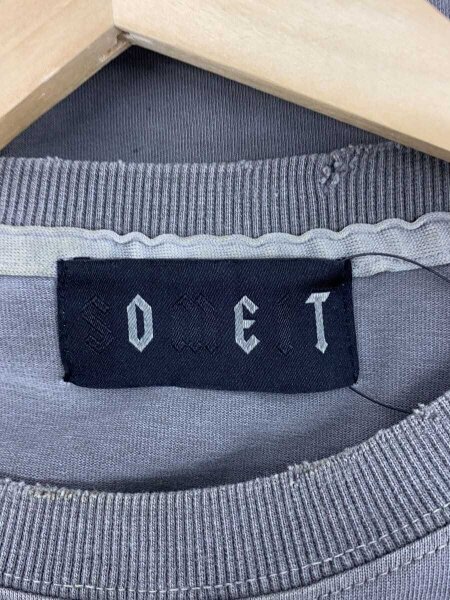 SOMEIT(サミット) / 長袖Tシャツ/M/コットン/GRY/無地/匂い有 | 古着の 