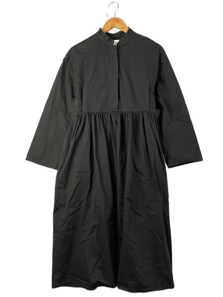 foufou(フーフー) / 長袖ワンピース/O/コットン/BLK/無地 | 古着の販売