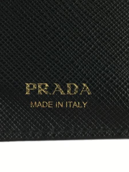PRADA(プラダ) / Saffiano Shine/2つ折り財布/レザー/ブラック 