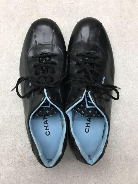 CHANEL(シャネル) / ローカットスニーカー/36.5/BLK/レザー | 中古品の 