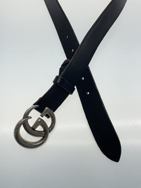 グッチ ダブルGスリムベルト  414516【Bランク】【中古】 GUCCI(グッチ) / ダブルG スリムベルト/ベルト/レザー/BLK/メンズ