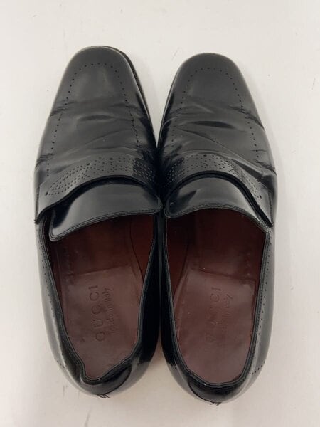 GUCCI(グッチ) / ドレスシューズ/39.5/BLK/レザー/124883/ストレート