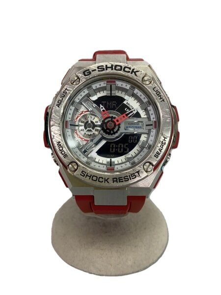 CASIO(カシオ) / クォーツ腕時計・G-SHOCK/デジアナ/ラバー/SLV/RED/SS
