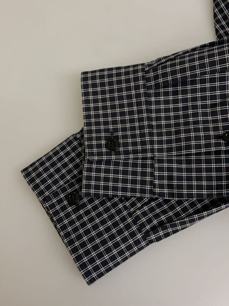 BALENCIAGA / 長袖シャツ/38/コットン/NVY/チェック BALENCIAGA(バレンシアガ) / 長袖シャツ/38/コットン/NVY/チェック