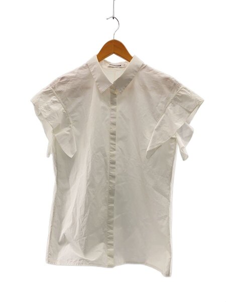 JIL SANDER(ジルサンダー) / 半袖ブラウス/36/コットン/WHT/無地 