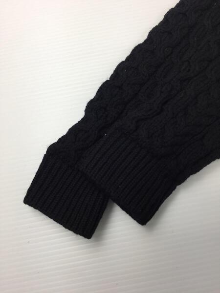 EVISU(エヴィス) / ケーブルニットカーディガン(厚手)/XS/ウール/BLK 