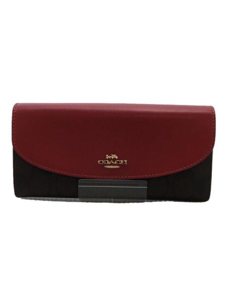 COACH(コーチ) / 長財布/レッド/総柄/レディース | 中古品の販売・通販 