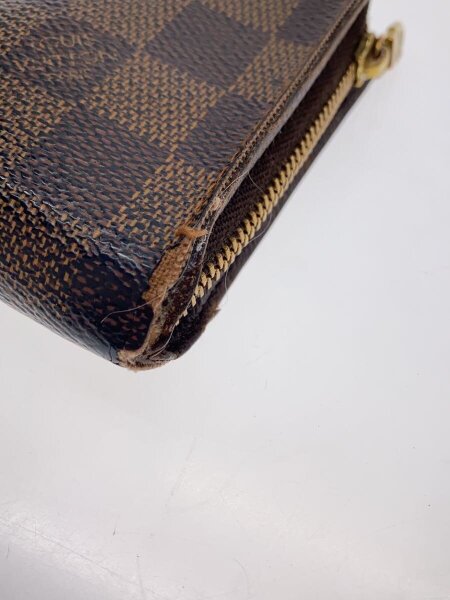 LOUIS VUITTON(ルイヴィトン) / ポルト・モネ・ジップ_ダミエ・エベヌ_