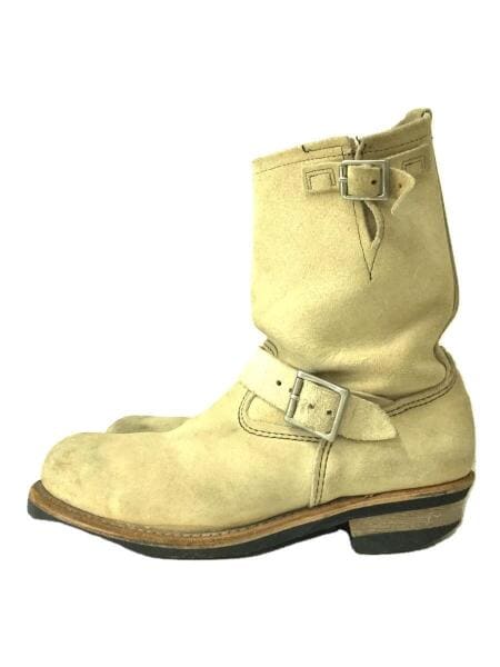 最終レッドウィング　ベージュ スエード エンジニアブーツ　US8 廃盤 刺繍 PT99】 レッドウイング エンジニアブーツ #8268 US9D