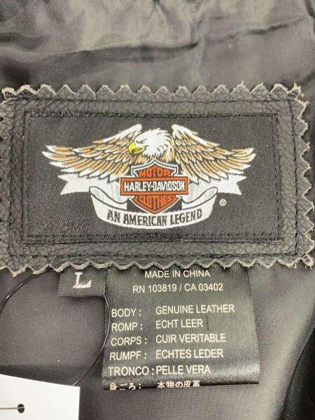 HARLEY DAVIDSON(ハーレーダヴィッドソン) / ベスト/L/レザー/BLK/RN