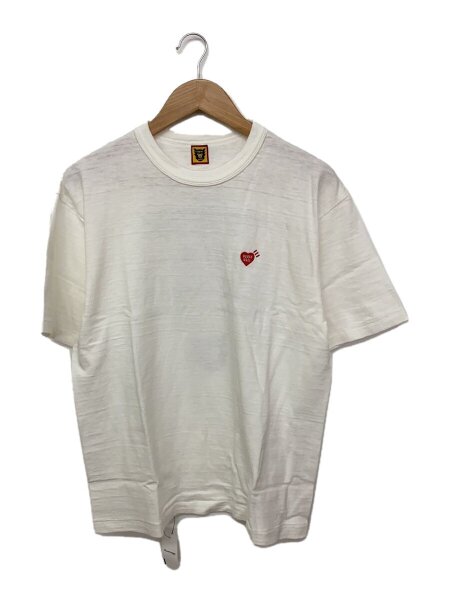 HUMAN MADE(ヒューマンメイド) / Heart Badge T-Shirt/L/コットン/WHT 