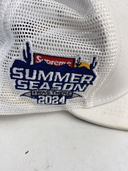 Supreme(シュプリーム) / メッシュキャップ/7 5/8/ポリエステル/WHT
