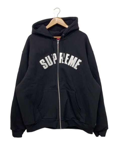 Supreme(シュプリーム) / ジップパーカー/XXL/コットン/BLK/無地 