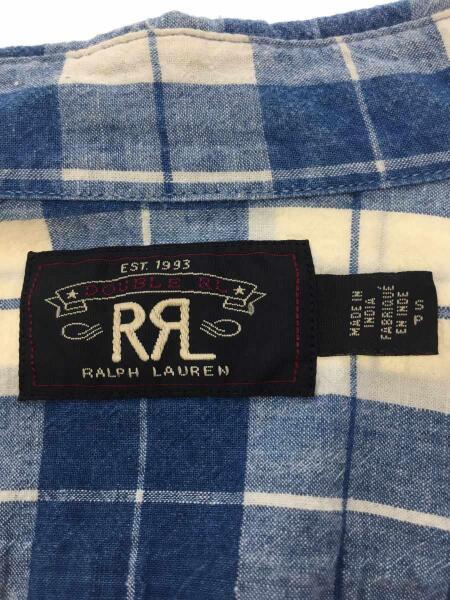 RRL(ダブルアールエル) / 782686633001/長袖シャツ/S/コットン/ブルー 