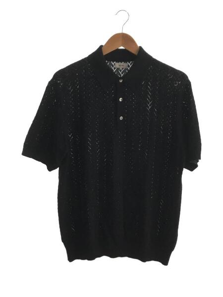 BEAMS(ビームス) / 23SS/12ゲージメッシュポロシャツ/M/アクリル/BLK 
