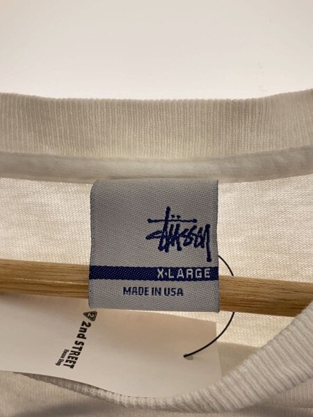STUSSY(ステューシー) / Tシャツ/XL/コットン/WHT/プリント/elvin