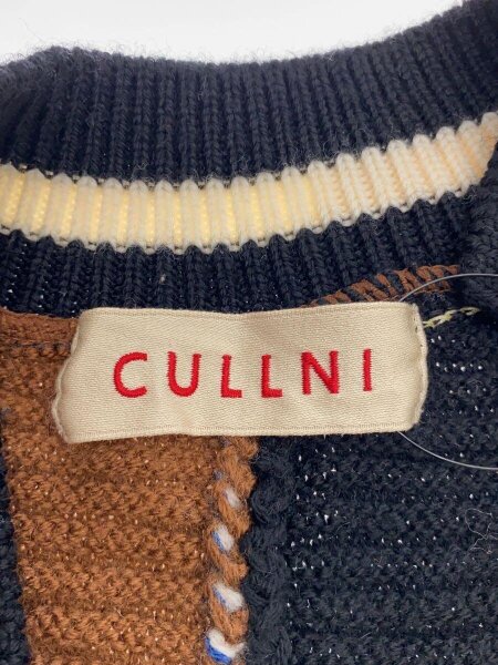 CULLNI(クルニ) / アシンメトリーVネックニット/1/ウール/ブラウン 