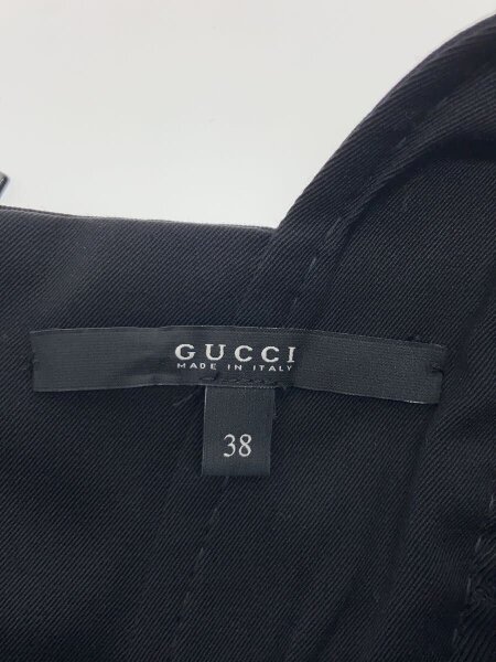 GUCCI(グッチ) / ノースリーブワンピース/38/ウール/BLK/無地/183694