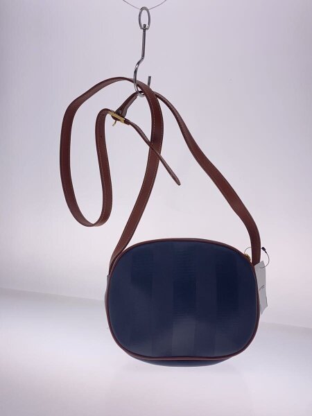 FENDI(フェンディ) / ペカン柄/ショルダーバッグ/レザー/ネイビー 