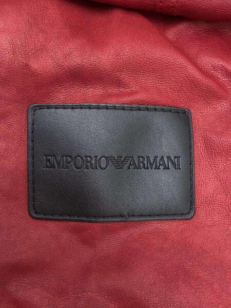 EMPORIO ARMANI(エンポリオアルマーニ) / ジャケット/--/羊革/RED/無地