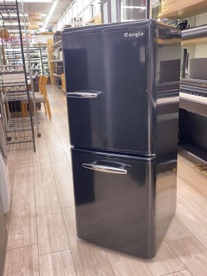 Gangle ホワイト冷蔵庫 2ドア 3段棚 生活家電（家電・ビジュアル