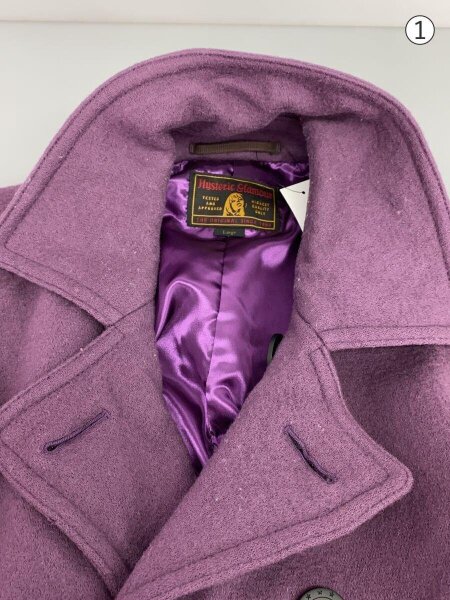 HYSTERIC GLAMOUR スタジャン ウール L パープル